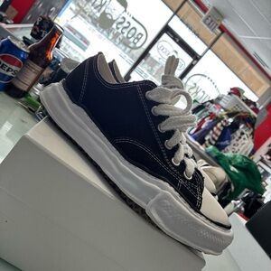 Men’s Maison Mihara Yasuhiro Peterson OG Sole Canvas Low Black SZ 41 Pre Owned